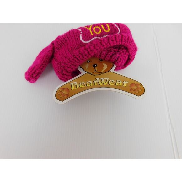 Bear Wear Sweater Miss You Fuchsia for 10"-12" Bears Westwater - Picture 3 of 5
